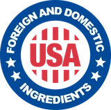 Foreign and domestic ingredients, USA badge